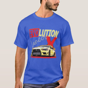 T-shirt Mitsubishi Lancer EVO 10 X Racing Drifting Sports
