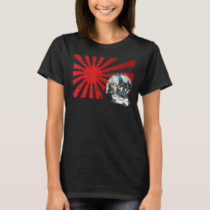 T-shirt Mitsune Japonais Chat Masque Art Sunset Anim