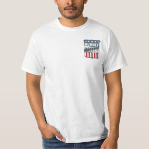 T-shirt Mitt Romney 2012 (avant et dos)