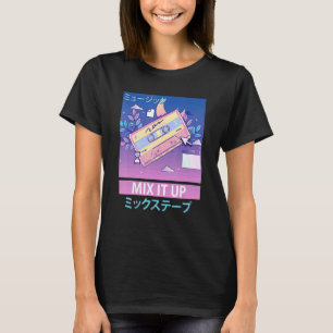 T-shirt Mix Bande Retro 80s Japonais Otaku Vaporw esthétiq