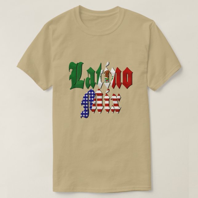 T-shirt Mix latino - Mexicain Américain (Design devant)