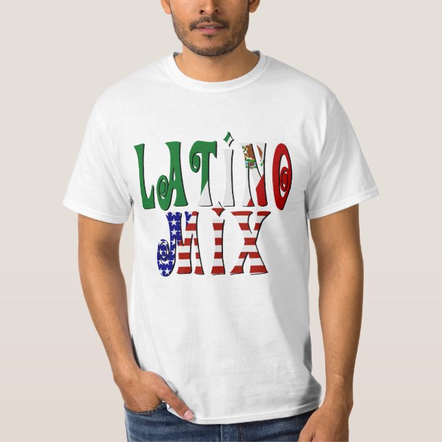 T-shirt Mix latino - Mexicain Américain (Devant)