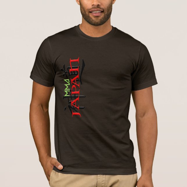 T-SHIRT MIXED MARTIAL ART JAPON TROP VERTICAL (Devant)
