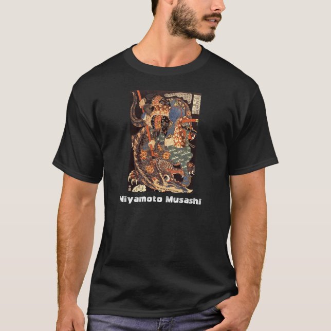 T-shirt Miyamoto Musashi peignant C. 1800's (Devant)