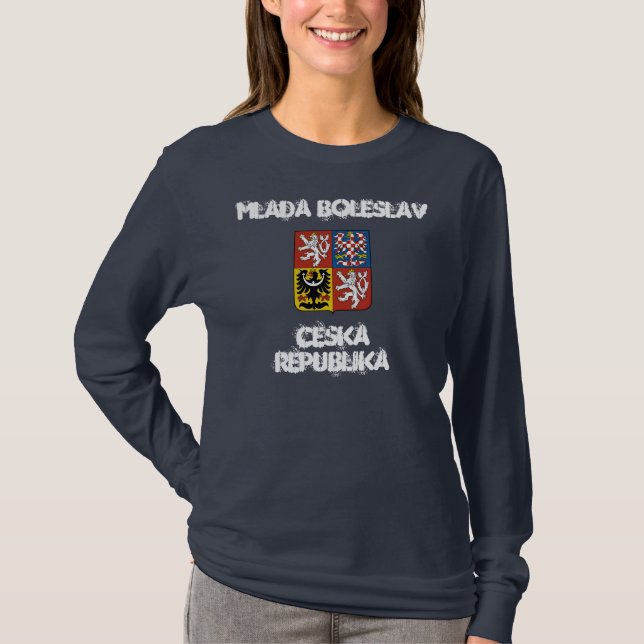 T-shirt Mlada Boleslav, République tchèque avec armoiries (Devant)