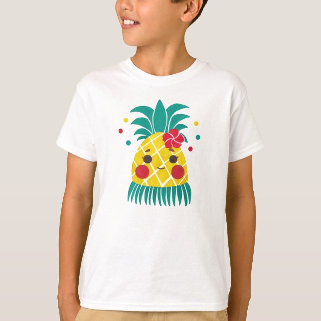 T-shirt Mlle Hawaiian Pineapple (Devant)