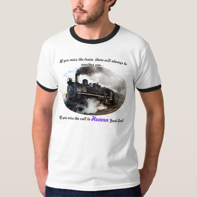 T-shirt Mlle la chemise de train (Devant)