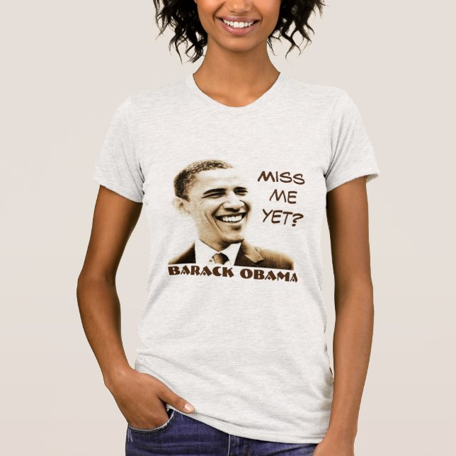 T-shirt "Mlle Me Yet ?" et "Barack Obama" avec le (Devant)