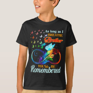 T-shirt Mlle Mon Frère Mon Ange Gardien Perdu De Frère
