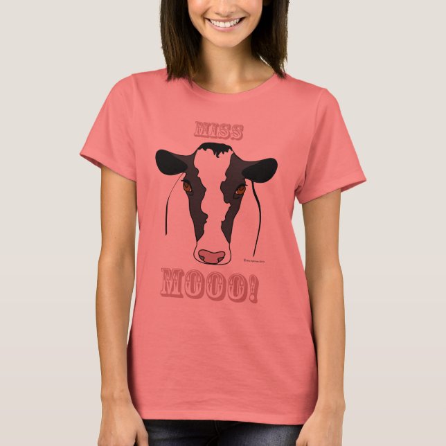 T-shirt Mlle Mooo ! (Devant)