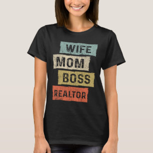T-shirt Mme Chef Mère Relatrice Mari Père Fière Famille