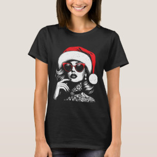 T-shirt Mme Claus élégante Funny Santa Noël Xmas