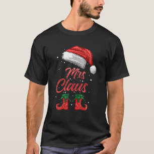 T-shirt Mme Claus Matching Family Joyeux Noël Père Noël