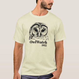T-shirt Mme Owl 2022 - chemise noire sur lumière