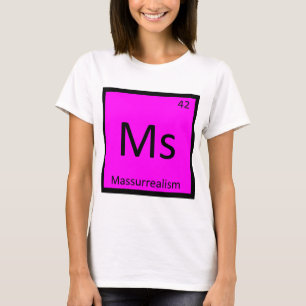 T-shirt Mme - Table périodique de chimie de l'art massurré