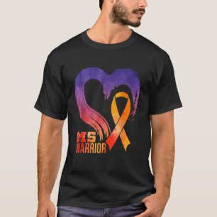 T-shirt Mme Warrior Heart Sclérose en plaques Sensibilisat