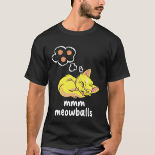 T-shirt MMM Meowballs Boulettes de Chat Amoureux Italien