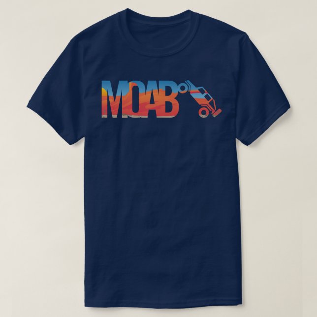 T-shirt Moab Utah 4wd Offroad Adventure Rock Crawling Scen (Design devant)