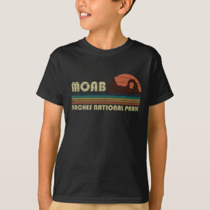 T-shirt Moab Utah coucher de soleil vintage Parc national 