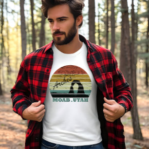 T-shirt Moab Utah coucher de soleil vintage Parc national