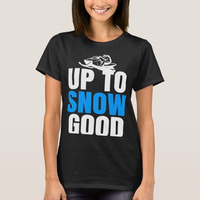 T-shirt Mobile cool neige à neige bonne motoneige (Devant)