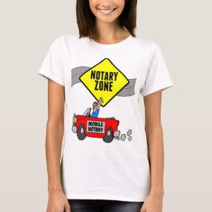 T-shirt Mobile Noir Zone Route Jaune Signal Voiture Sport 