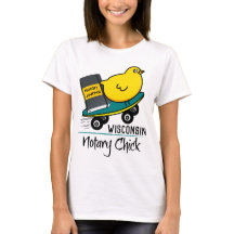 Mobile Notaire Chick Riding Skateboard Wisconsin