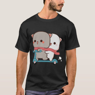 T-shirt Mochi Peach Goma Cats équitation scooter