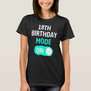 T-shirt Mode 18e anniversaire activé - Fête Célébrer Amusa