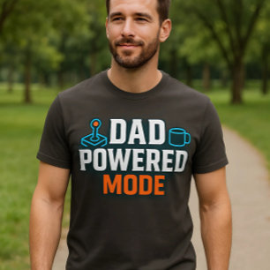 T-shirt Mode alimentation papa Gamer & Café Energy Neon