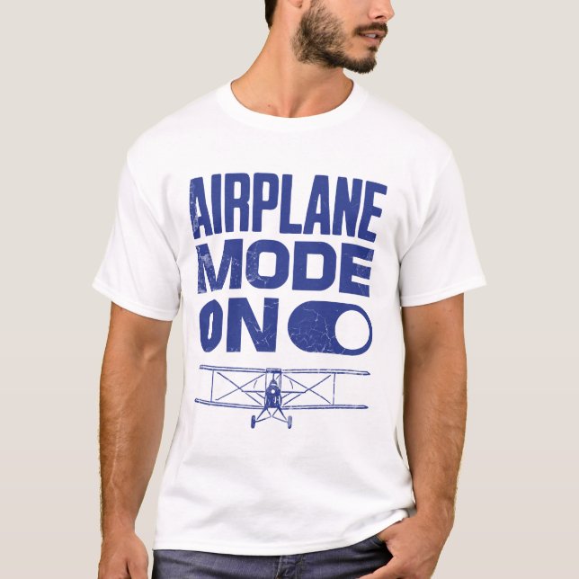 T-shirt Mode Avion - Cadeaux Pilotes - Avions (Devant)