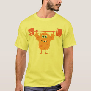 T-shirt Mode Bête - Mignons Poids de levage Monster