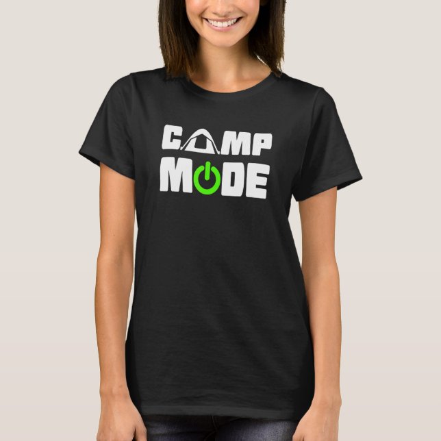 T-shirt Mode Camp En Camping (Devant)