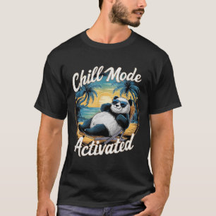 T-shirt Mode Chill Activé Funny Panda Chilling Dans Le S