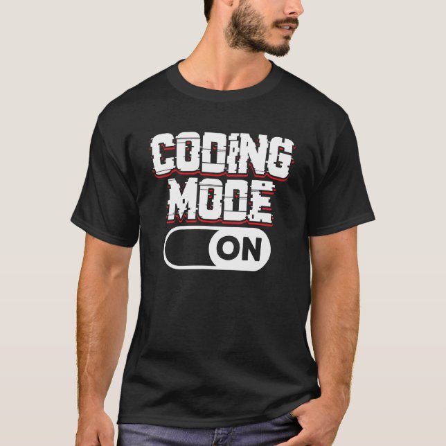 T-shirt Mode Codage Sur Les Sayages De Codeur De Code Prog (Devant)
