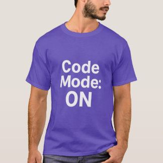T-shirt Mode Code activé