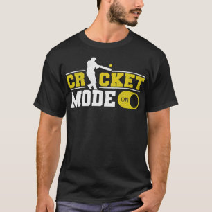 T-shirt Mode cricket vintage activé pour les fans de sport