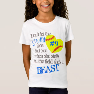 T-Shirt Mode de bête : Fille du base-ball