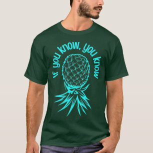 T-shirt Mode de fête à l'envers de l'ananas Swinger Vanill