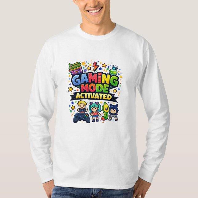 T-shirt Mode de jeu activé (Devant)