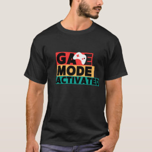 T-shirt Mode de jeu activé Art de manette de jeu