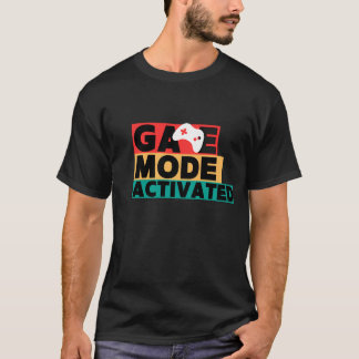 T-shirt Mode de jeu activé Art de manette de jeu
