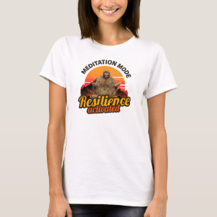 T-shirt Mode de méditation Résilience activée Art Bigfoot