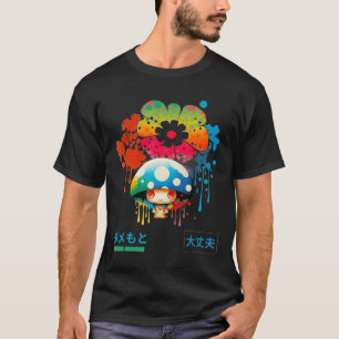T-shirt Mode de rue de style anime slang phrase japonaise 