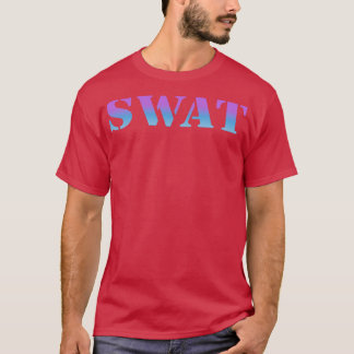 T-shirt Mode de texte Swat dangereux