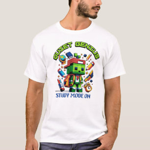 T-shirt Mode d'étude de génie tranquille activé pour la re