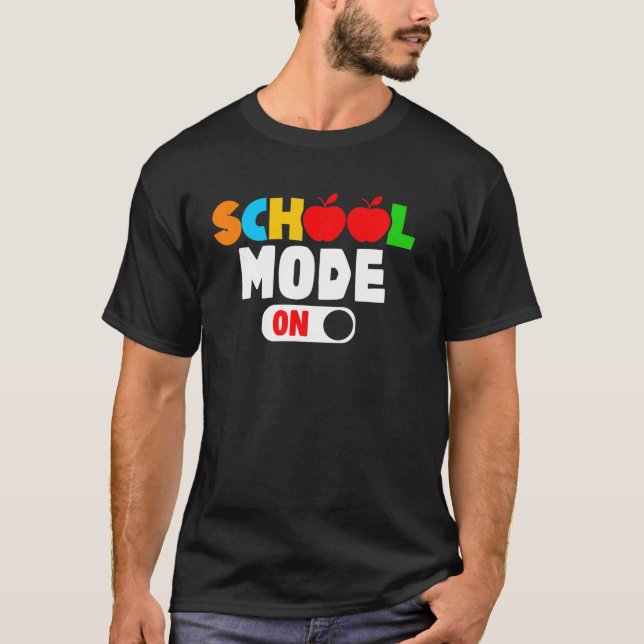 T-shirt Mode école activé (Devant)