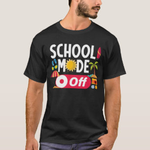 T-shirt Mode École Hors Dernier Jour De L'École Été Drôle
