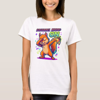 T-shirt Mode Écureuil Drôle Activé Illustration de Gland