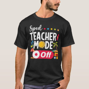 T-shirt Mode Enseignant Sped Désactivé Dernier Jour De L'É